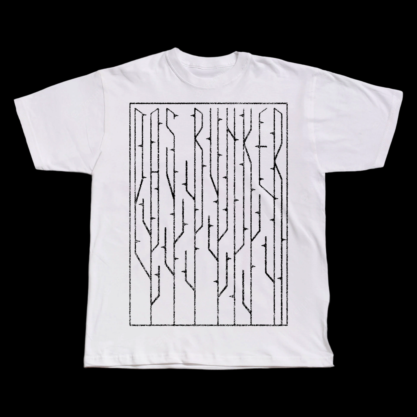 White "Thorns" Tee