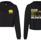 Das Bunker "1980's Logo" Women's Crop Lightweight Hoody