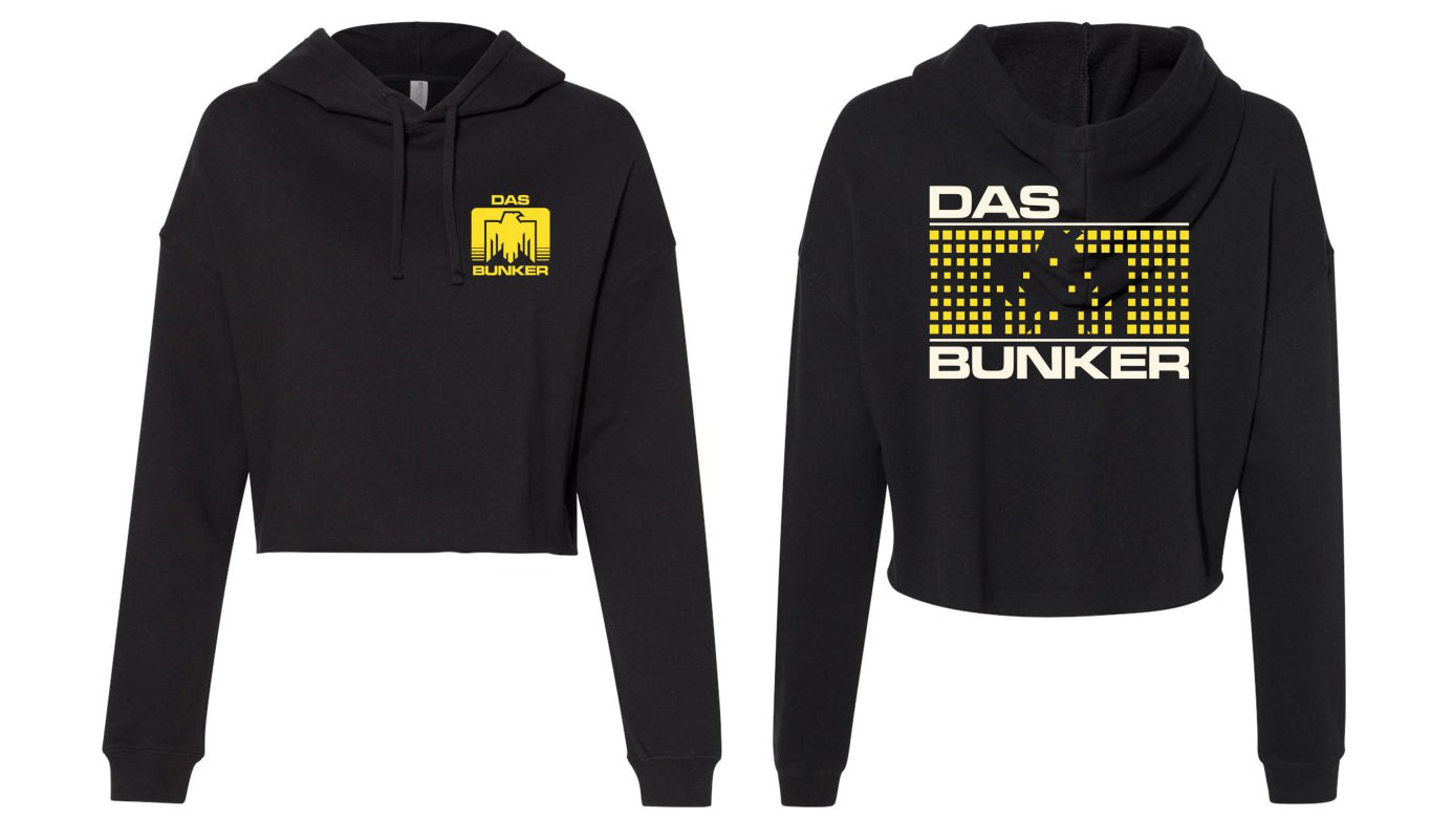 Das Bunker "1980's Logo" Women's Crop Lightweight Hoody