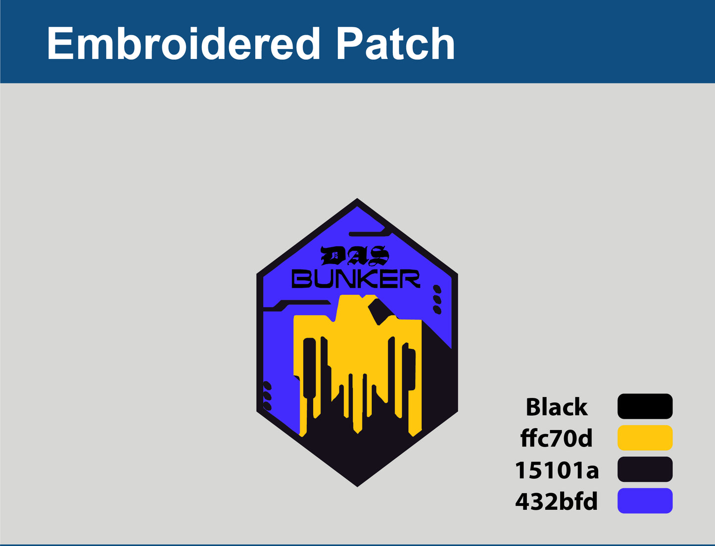 Patch Blue & Yellow Eagle
